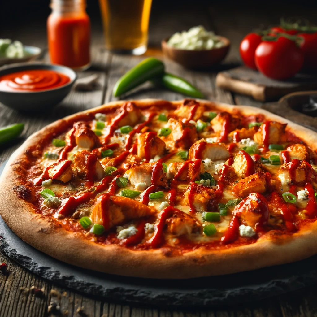Spicy Buffalo Chicken Pizza