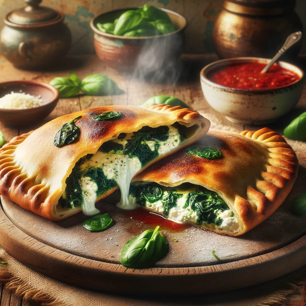 Calzone with Spinach and Ricotta